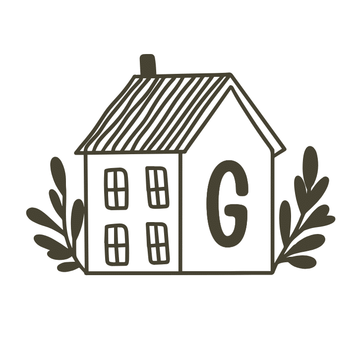 house logo with G in the middle